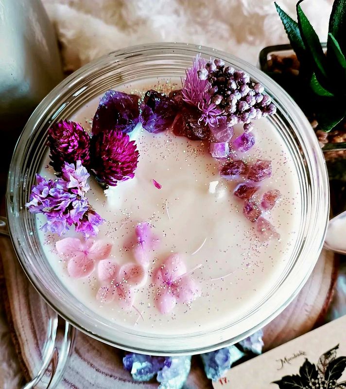 Artist Candles  &quot;Floreal rose&quot;