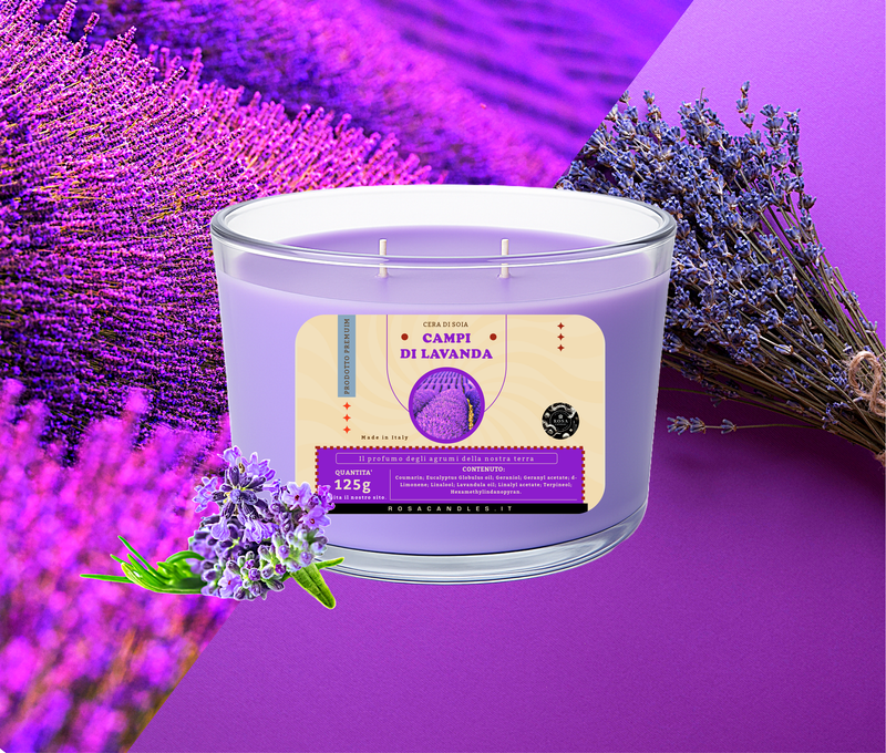 Mini Candles &quot;Campi di lavanda&quot;