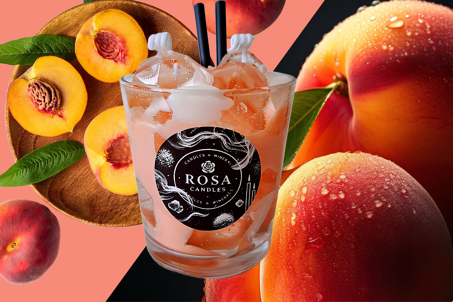 Drink Candles &quot;Cocktail peach nectar&quot;