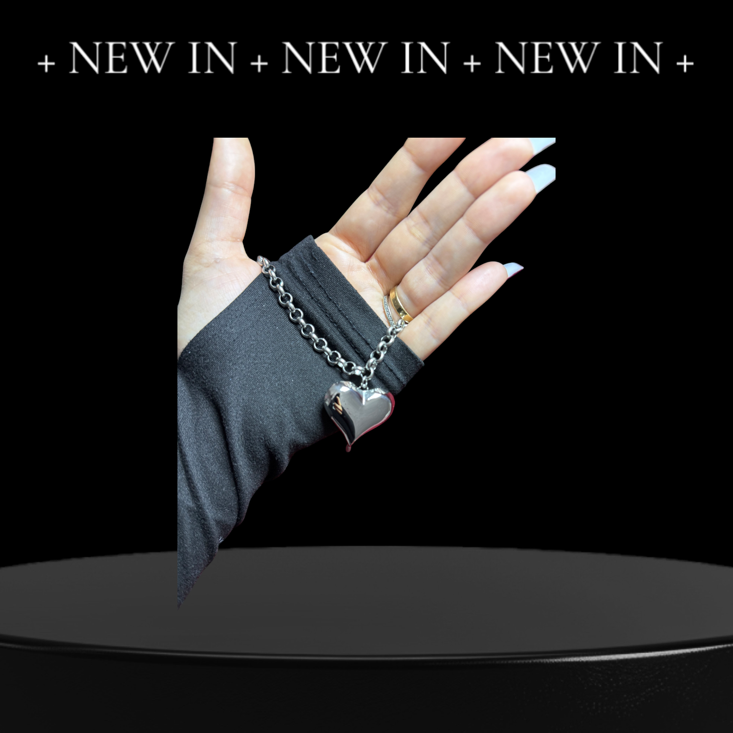 Bracciale cuore argento