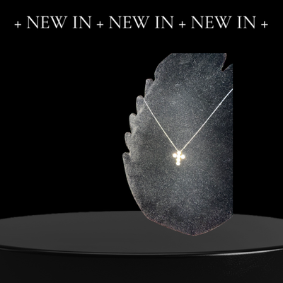 Collana pendente  croce brillantinata