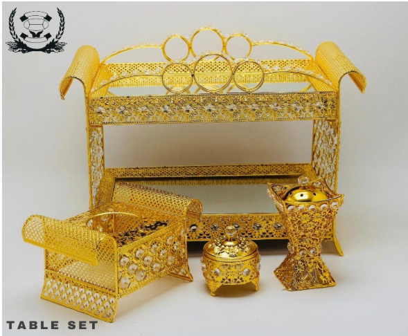 Luxury Gold-Plated Coffee and Tea Serving