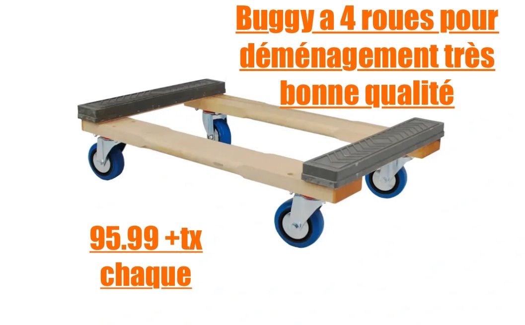 quatre roues de déménagement