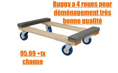 quatre roues de déménagement