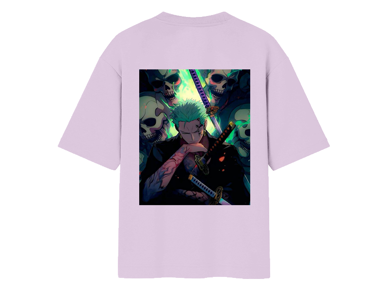 Roronoa Zoro Printed T-shirt  ₹1,700 🇮🇳 | ~$20 🇺🇸 | ~€18 🇪🇺  🛒 All prices shown in INR at checkout 📦 Ships worldwide