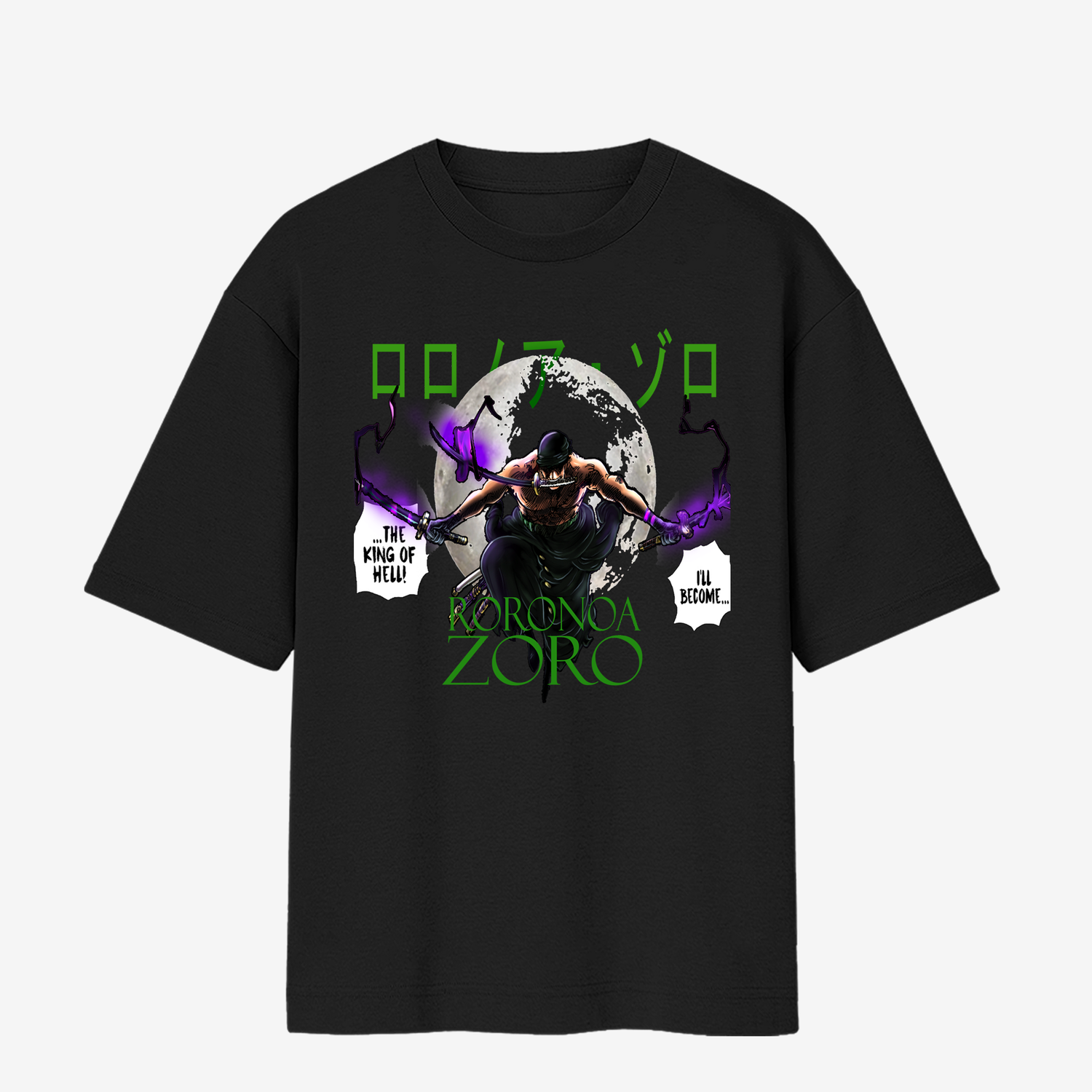 Zoro printed oversized T-shirt ₹1,700 🇮🇳 | ~$20 🇺🇸 | ~€18 🇪🇺  🛒 All prices shown in INR at checkout 📦 Ships worldwide