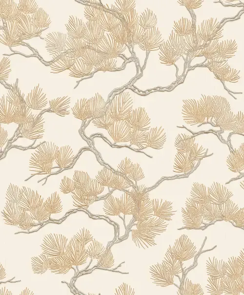 Vliesbehang Bestsellers 1  Wall Fabric/BS1 pine tree cream WF121012