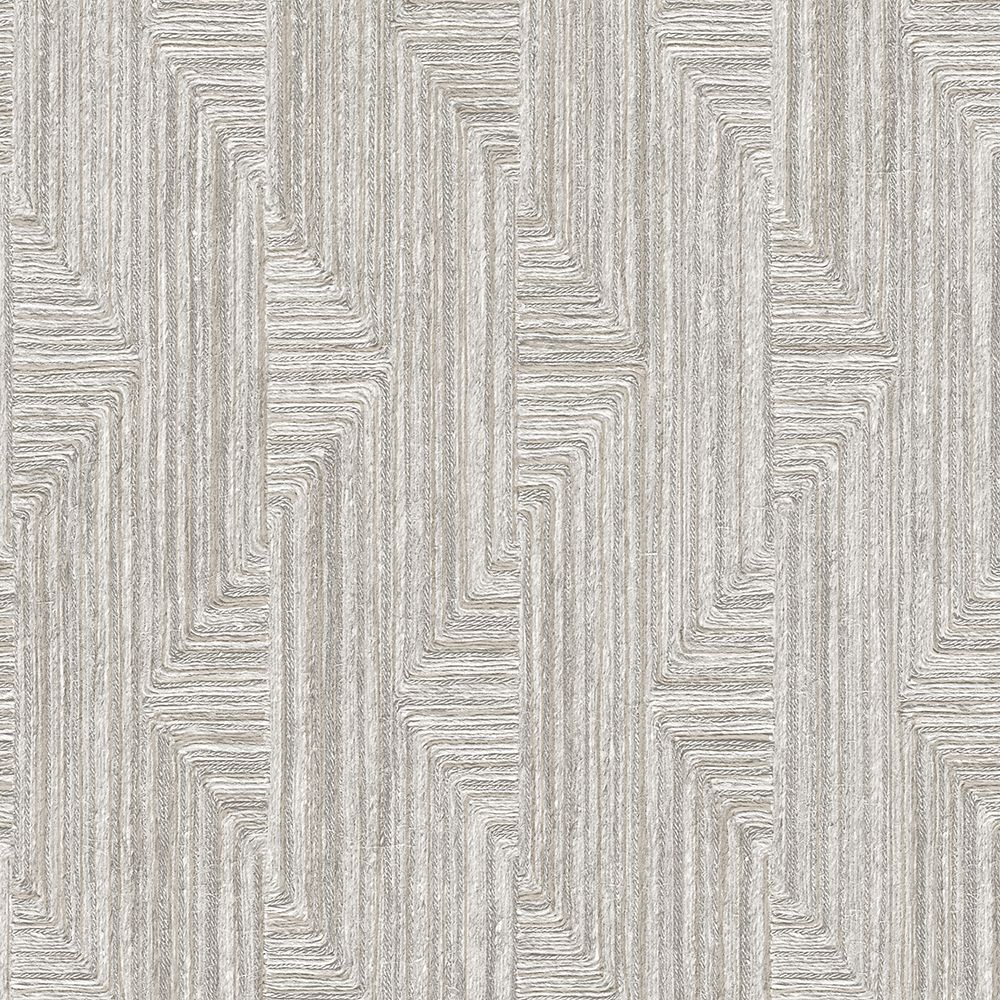 Vliesbehang Santa Fé Retro string Motif Grey