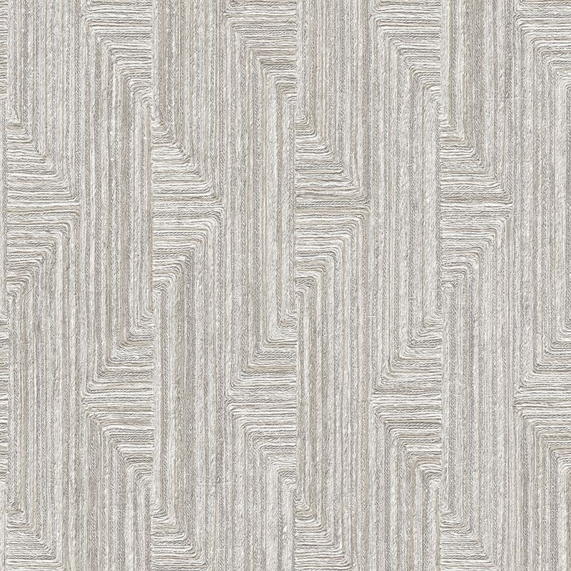 Vliesbehang Santa Fé Retro string Motif Grey