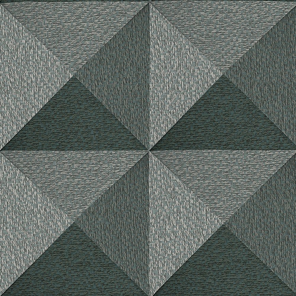 Vliesbehang Santa Fé Weaved Cube Green