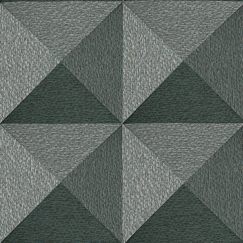 Vliesbehang Santa Fé Weaved Cube Green