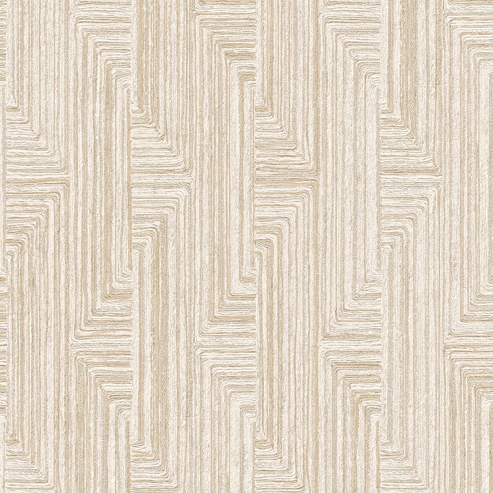 Vliesbehang Santa Fé Retro string Motif Beige
