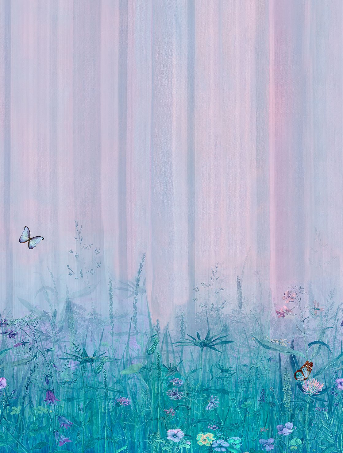 Poster-vliesbehang Cute Walls- Wildflower Mead 212x280cm CW6023-2