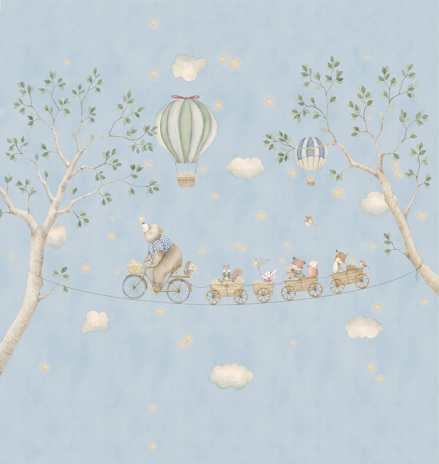 Poster-vliesbehang Cute Walls- Skybound Adv. 265x280cm CW6138-1