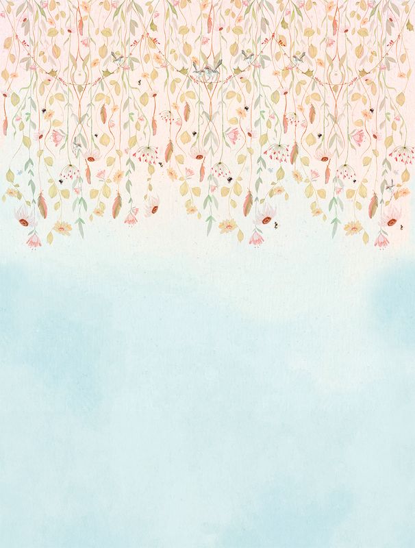 Poster-vliesbehang Cute Walls- Flowers Fantasy 212x280cm CW6124-1