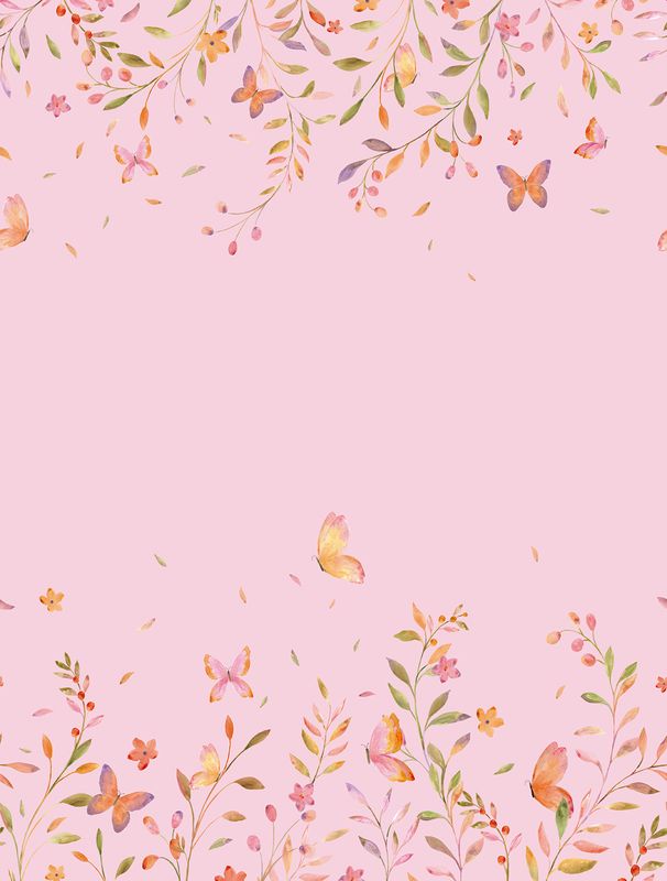 Poster-vliesbehang Cute Walls- Butterfly Gardn 212x280cm CW6126-2