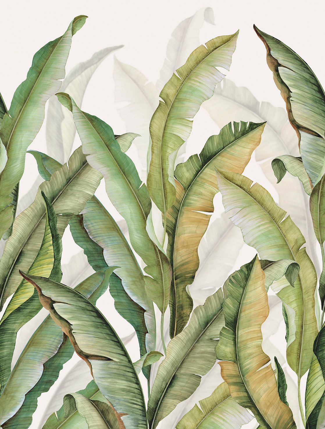 Poster-vliesbehang Feature W- Palm Leaves grn 212x280cm FW4032-1