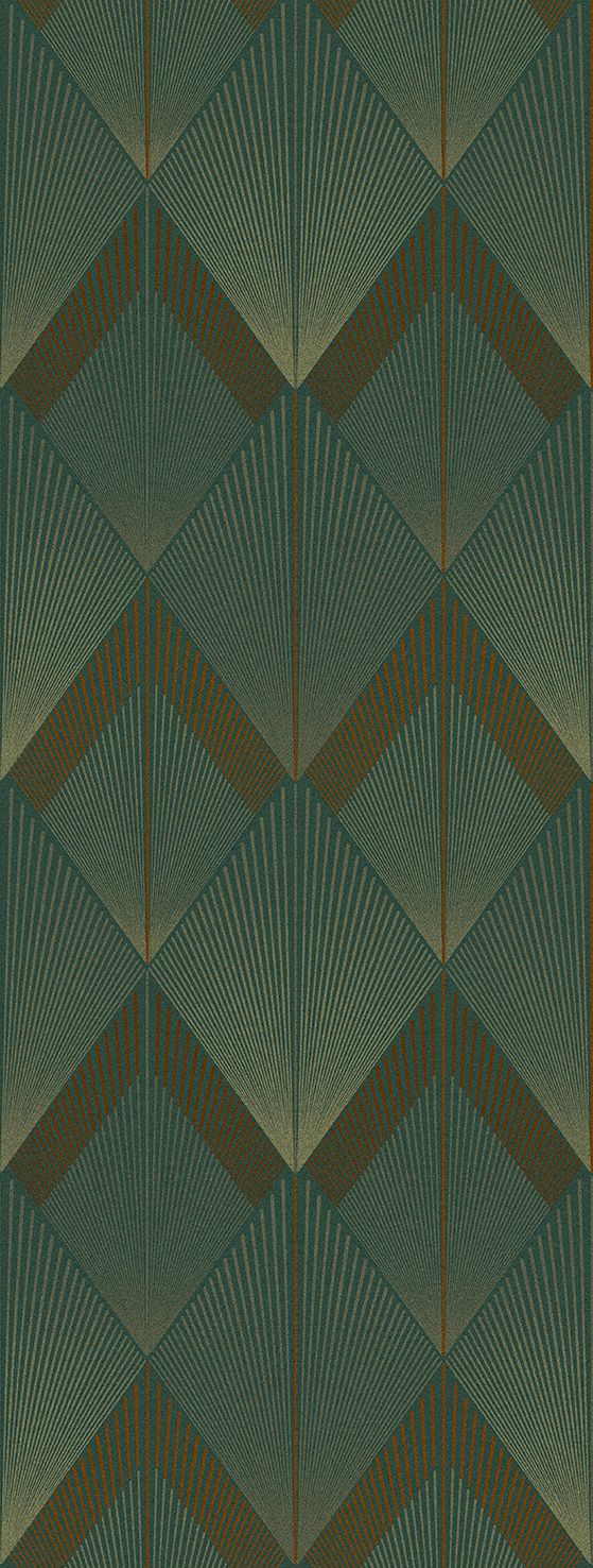 Poster-vliesbehang Feature W- Art-Deco green 106x280cm FW4035-3