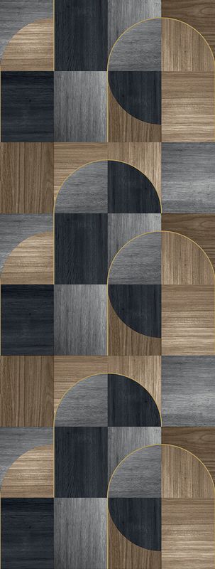 Poster-vliesbehang Feature W- Wd Circles blue 106x280cm FW4012-4