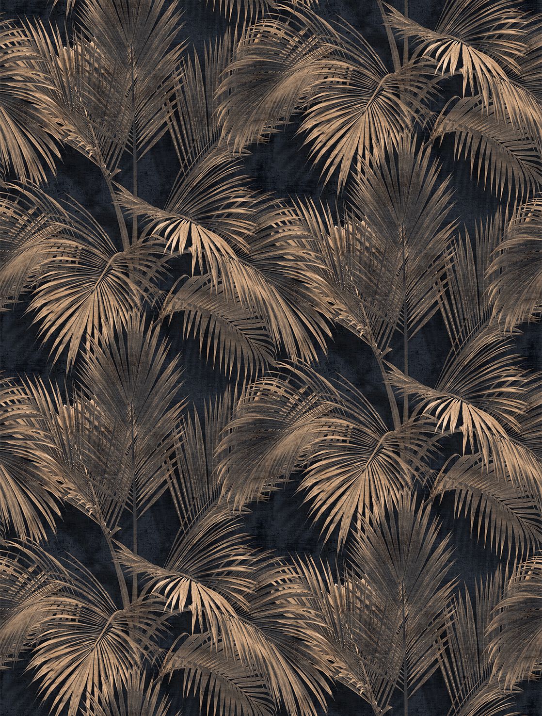 Poster-vliesbehang Feature W- Palm Grdn bl/gld 212x280cm FW4034-1