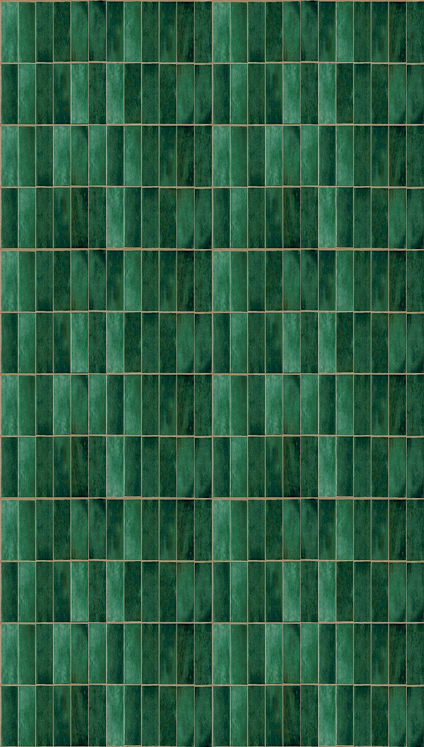 Poster-vliesbehang Feature W- Tiles green 159x280cm FW4045-4