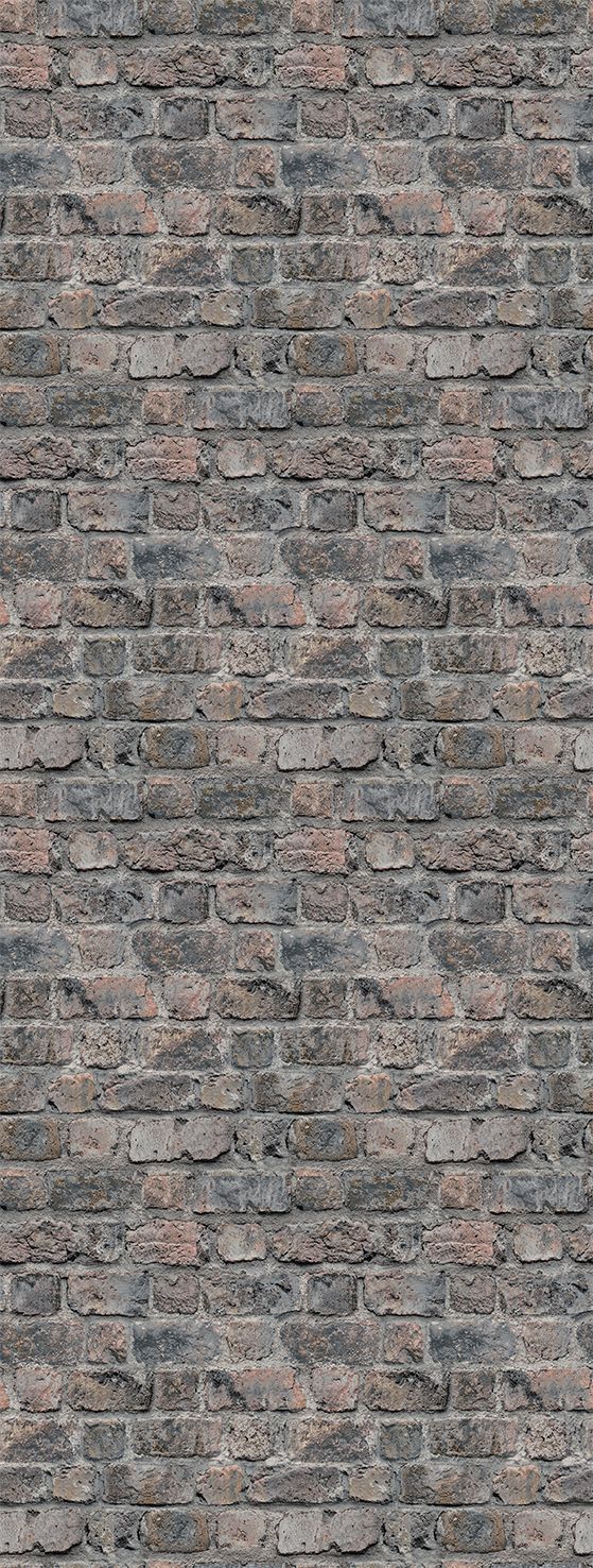 Poster-vliesbehang Feature W- Bricks gray 106x280cm FW4055-6