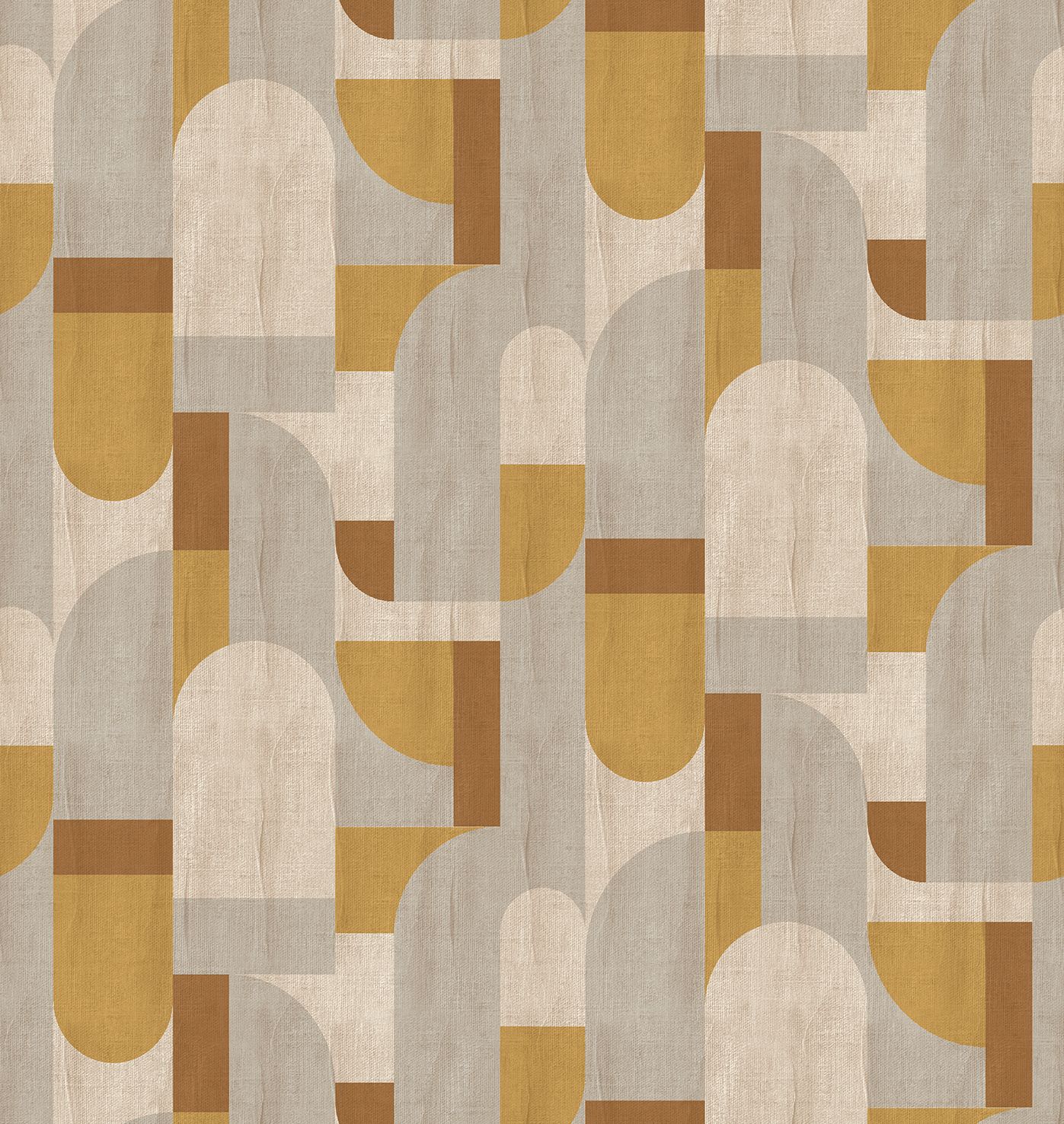 Poster-vliesbehang Feature W- Geo Shapes beige 265x280cm FW4064-3