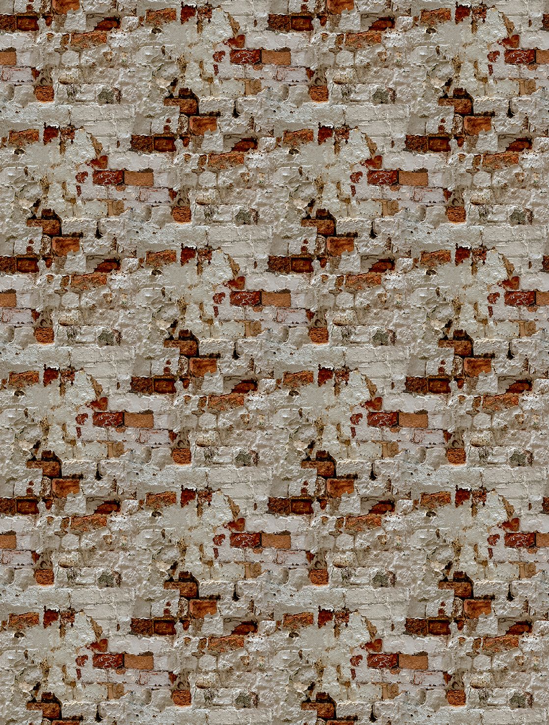 Poster-vliesbehang Feature W- Bricks white/red 212x280cm FW4056-1