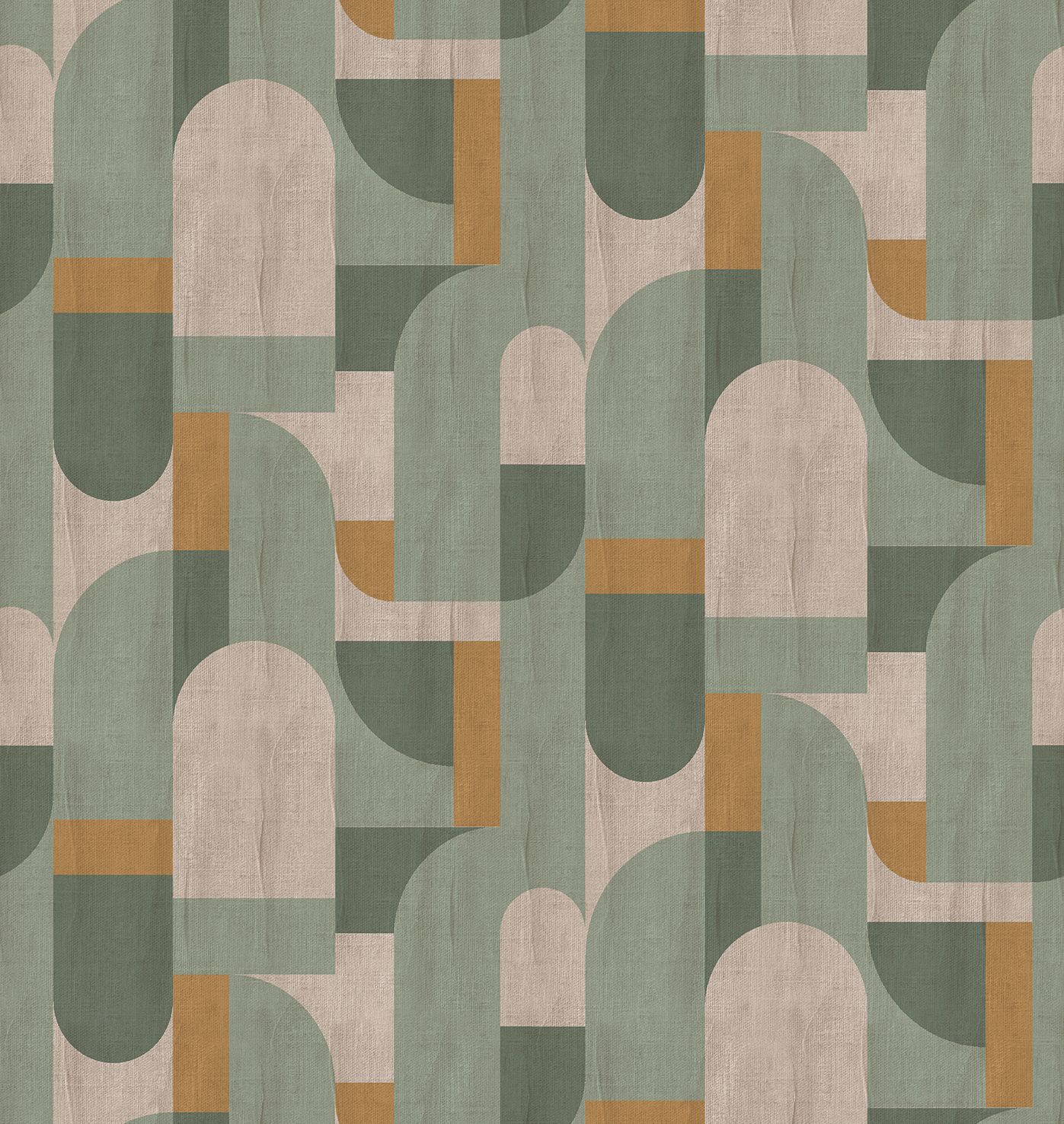 Poster-vliesbehang Feature W- Geo Shapes green 265x280cm FW4064-4