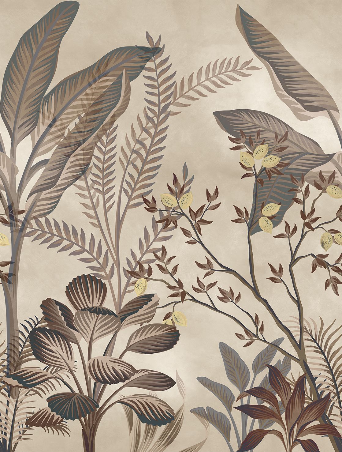Poster-vliesbehang Feature W- Citruses beige 212x280cm FW4066-14