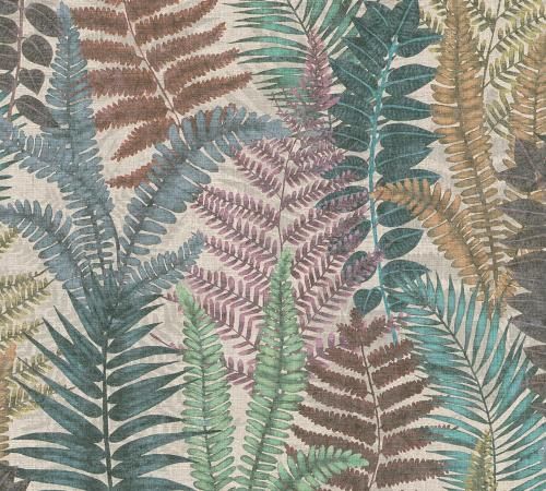 Vliesbehang Famous Garden Fern Leaves 393471