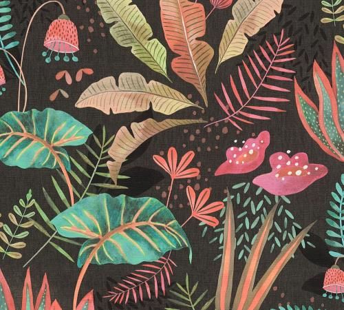 Vliesbehang Famous Garden Mix Leaves 393481