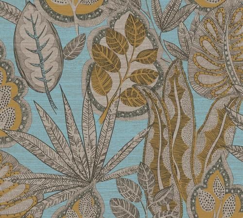 Vliesbehang Famous Garden Grafic Leaves 393464