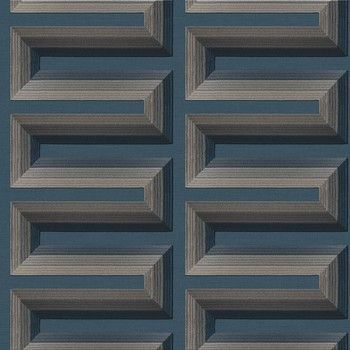 DWD Vliesbehang Renaissance 2 - grecian key blue