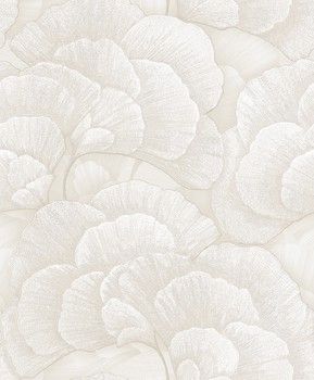 DWD Vliesbehang Renaissance 2 - embroidered blossom white