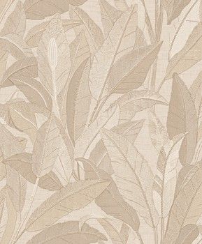 Renaissance 2 - embroidered leaves beige RE521052