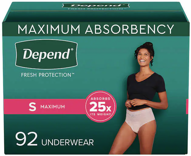 Depend Women&#39;s Maximum Absorbency Underwear