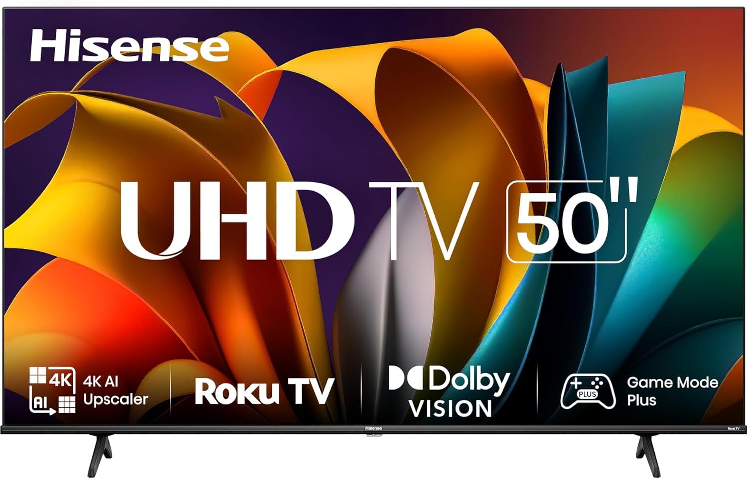 Hisense 50R63N-50 inch 4K UHD HDR LED Roku Smart TV-2024