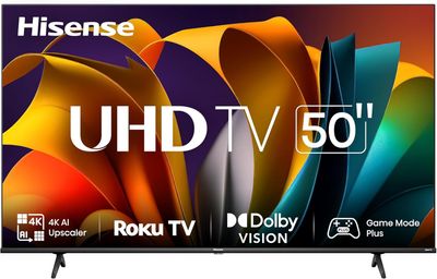 Hisense 50R63N-50 inch 4K UHD HDR LED Roku Smart TV-2024