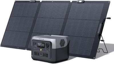 EF ECOFLOW RIVER 2 Max Solar Generator 512Wh Portable Power Station&amp; 160W Solar Panel