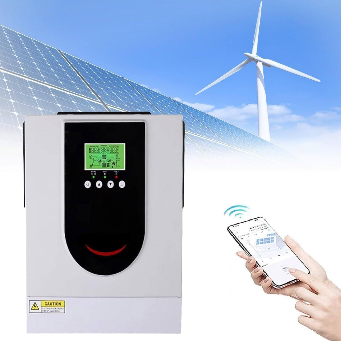 6200W/8200W Hybrid Solar Inverter 48V DC to 240V AC Split Phase Output