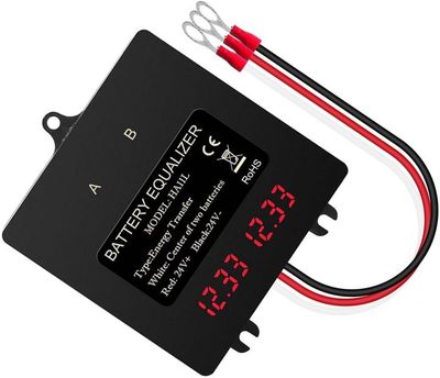 24V Intelligent Battery Balancer with Digital Display