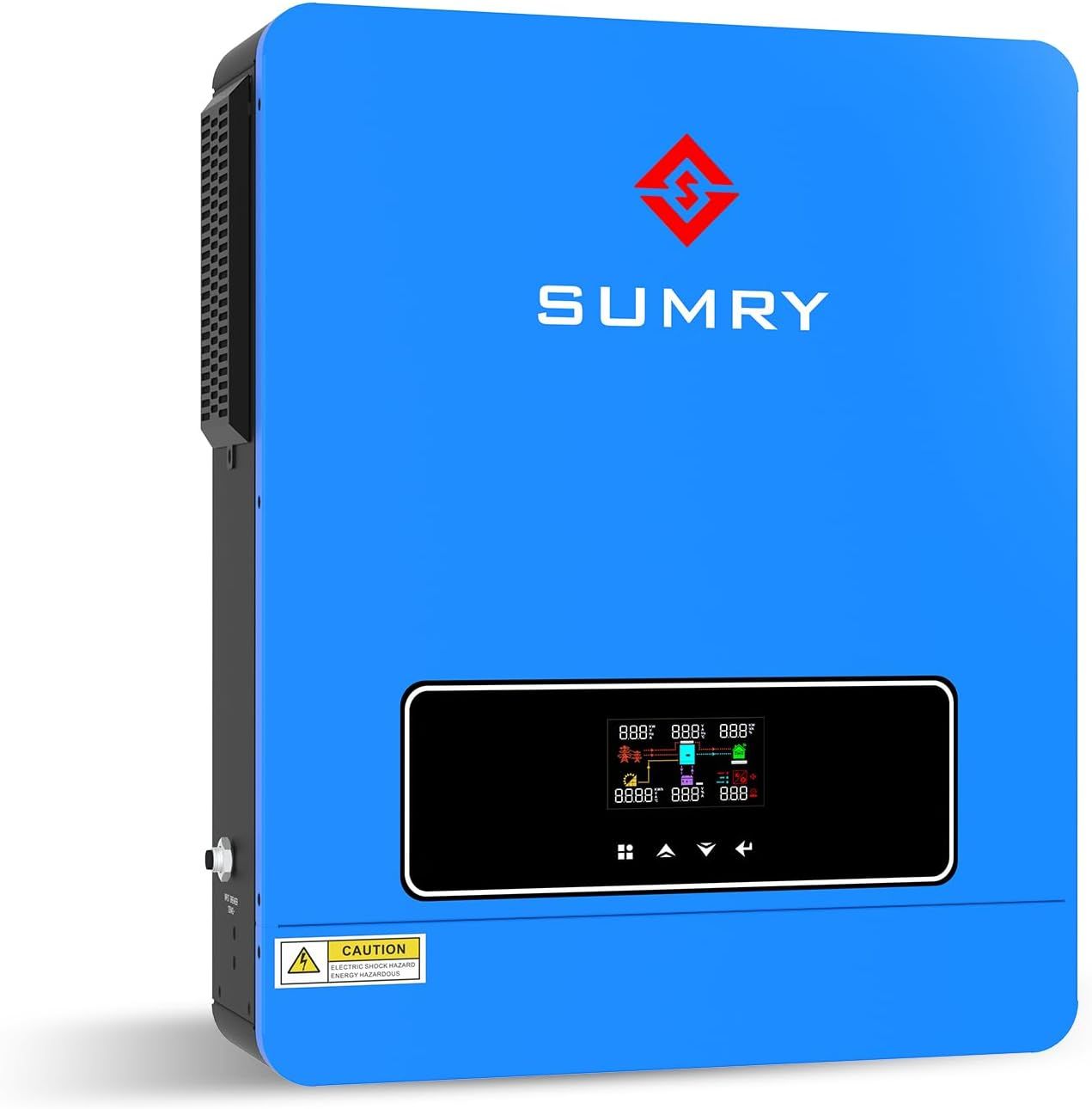 SUMRY Solar Inverter Charger, 3600W DC 24V to AC 110V Hybrid Voltage Converter with 120A MPPT Charge Controller