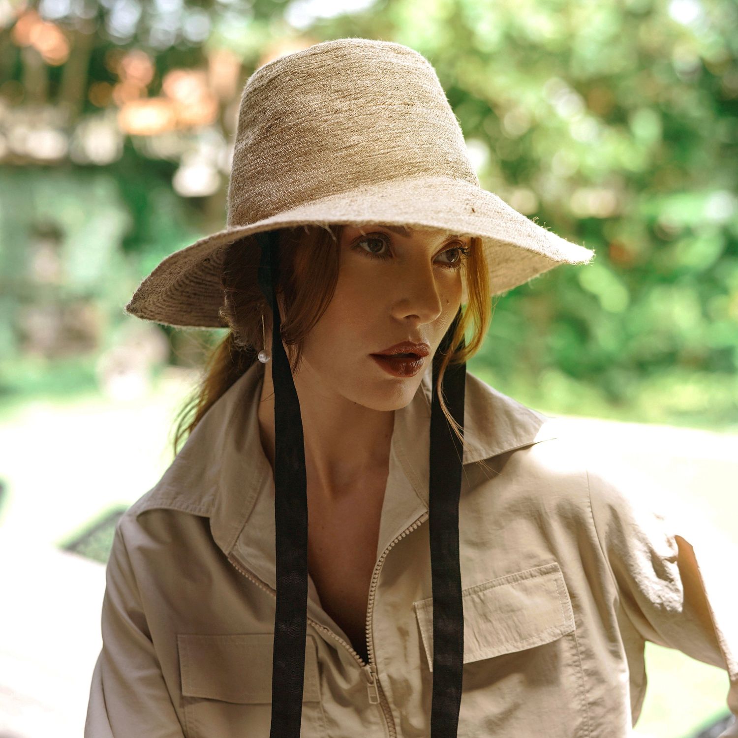 Jute Straw Hat Natural