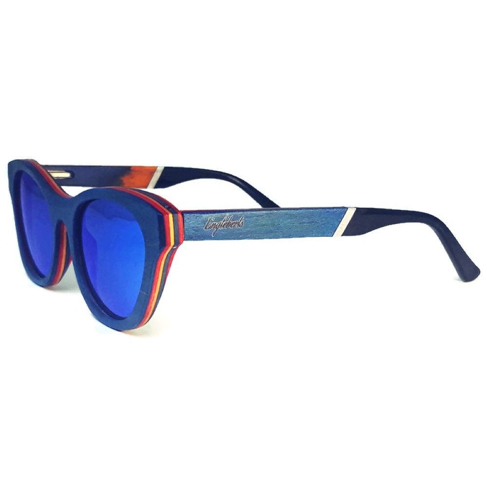 Polarized Beach Bound Skateboard Wood Sunglasses