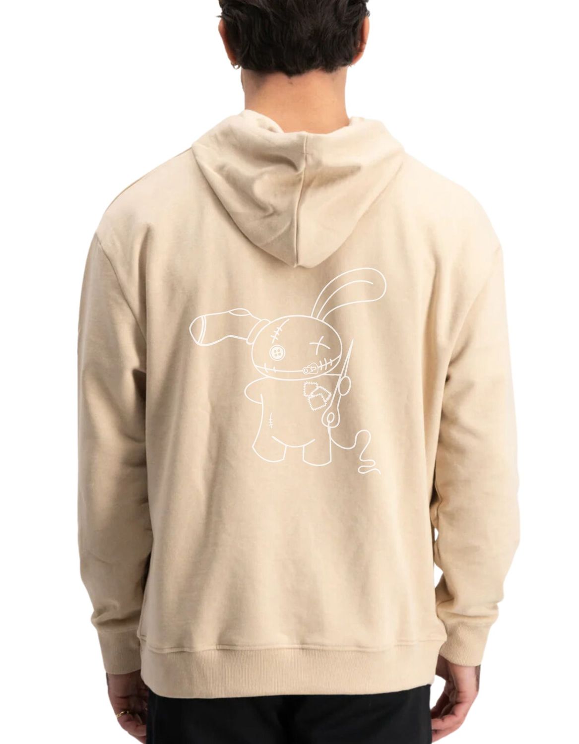 wear.it.like.frankie.hoodie - Sand &amp; White