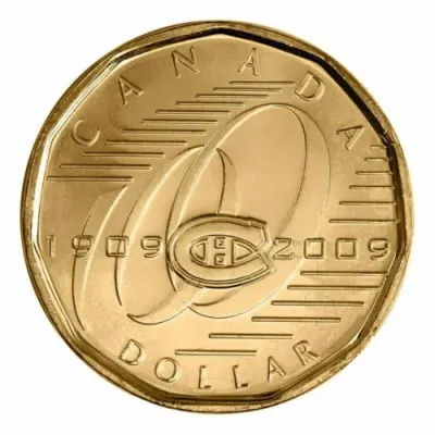 2009 Canada Montreal Canadian Centennial Loonie
