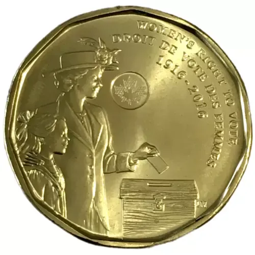2016 Canada Women&#39;s Vote Centennial Loonie