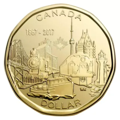 2017 Canada 150th Anniversary Loonie