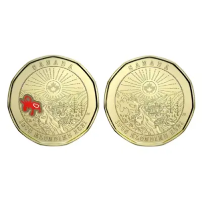 2021 Canada Klondike Gold Rush 125th Anniversary Loonie